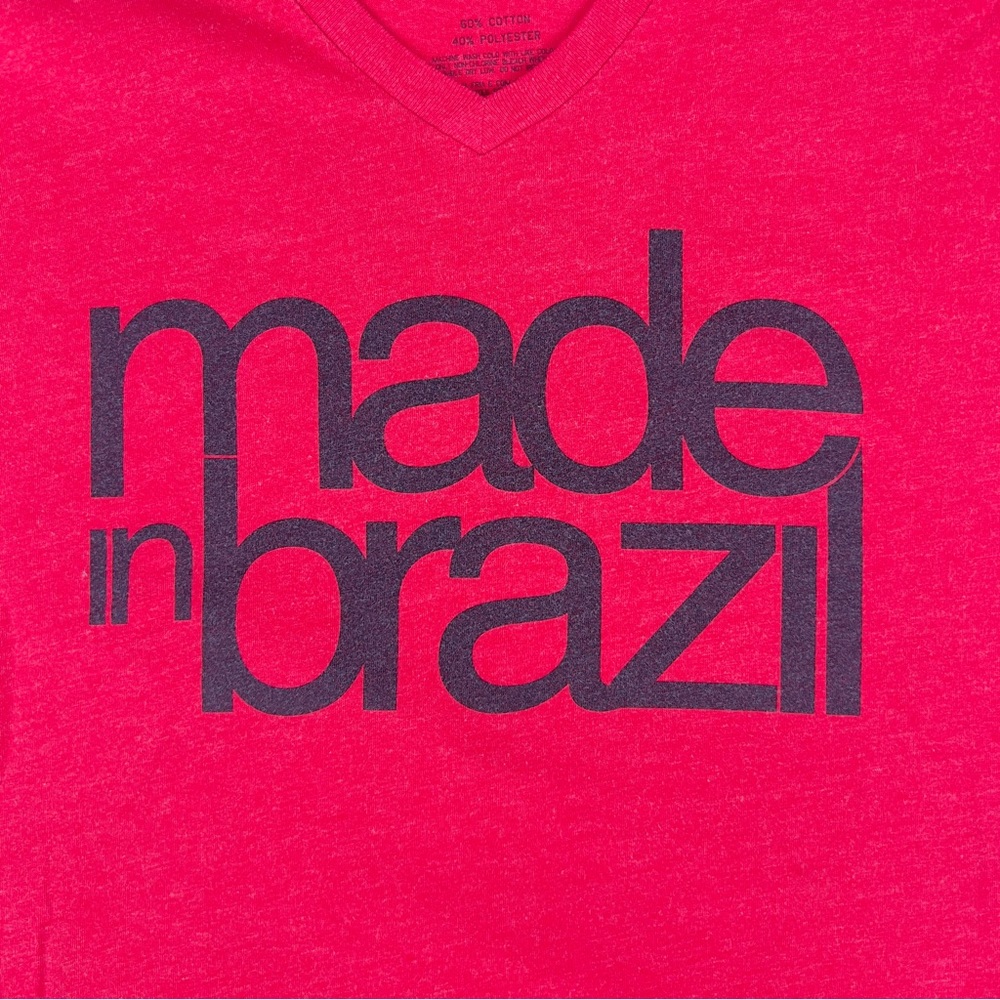 Ca-Rio-Ca Made In Brazil Printed Red T-Shirt - Picture 6 of 8